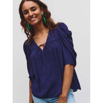 Idano Oliver Top In Blue