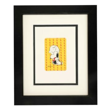 Vintage Playing Cards Snoopy Hugging Charlie Brown