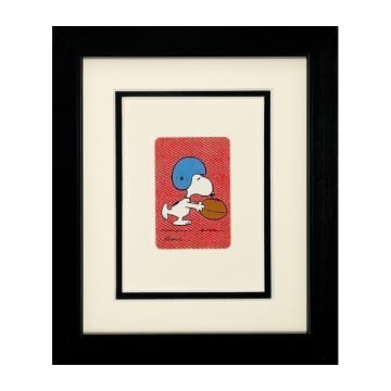 Vintage Playing Cards Snoopy Playing American Football