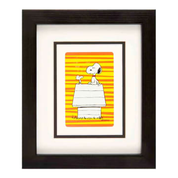 Vintage Playing Cards Snoopy On House (orange & Yellow)
