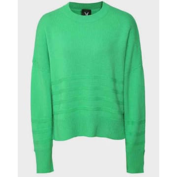 Van Kukil Haisley Stitch Detail Cashmere Jumper In Green