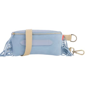 Marie Martens Coachella Fringes Light Blue Belt Bag