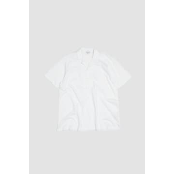 Sunspel Ss Riviera Camp Collar Shirt White