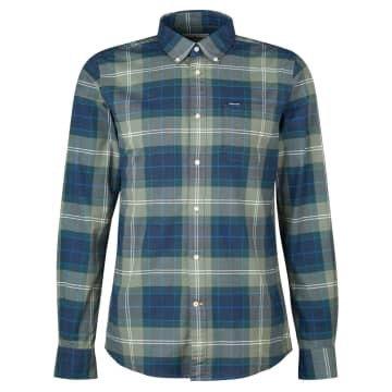 Barbour Lewis Long Sleeve Shirt In Blue