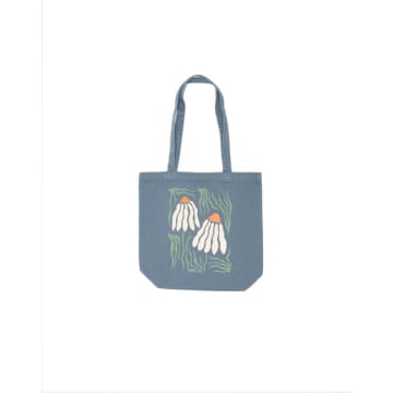 Olow Gray Blue Toto Tote Bag