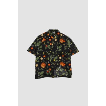 Sunspel Go Camp Collar Shirt Hedgerow Print