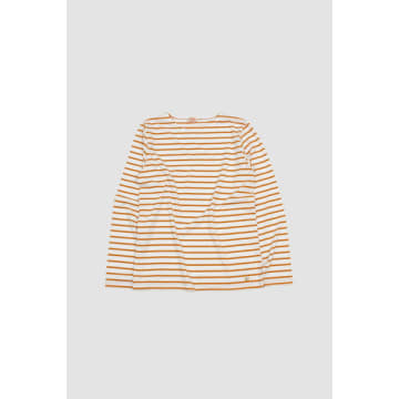 Armor-lux Striped Cotton-jersey T-shirt In Pink
