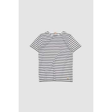 Armor-lux Ss Hoedic Sailor T-shirt White/navire