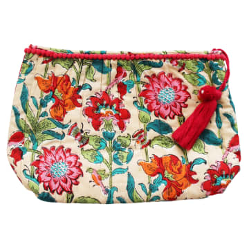 Powell Craft Floral Garden Print Wash Bag