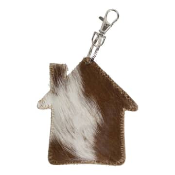 Mars & More Key Chain House Cow Brown