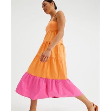 Compañía Fantástica - Orange And Pink Dress