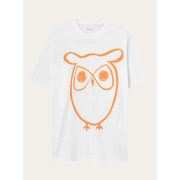 Knowledge Cotton Apparel 1010021 Regular Big Owl Front Print T-shirt