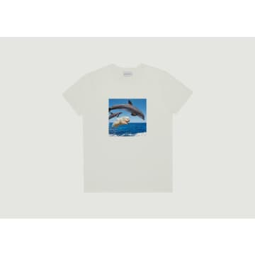 Bask In The Sun Dolphins Printed T-shirt