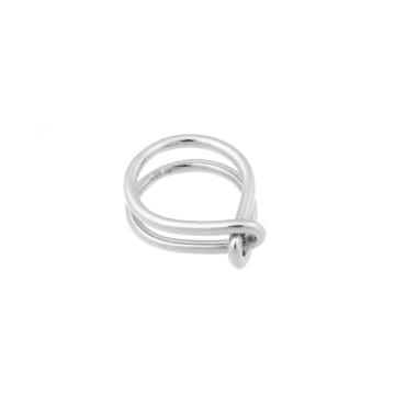 Bandhu Wire Ring Silver In Metallic