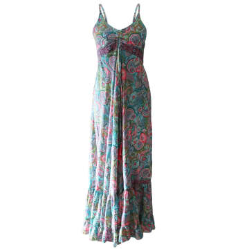 Powell Craft 'harmony' Floral Strappy Dress