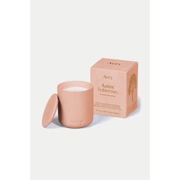 Aery Aztec Tuberose Scented Candle In Pink