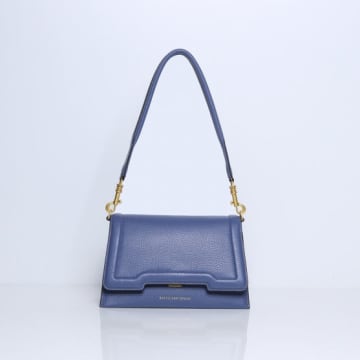 Smaak Amsterdam Bitti Leather Shoulder Bag In Blueberry