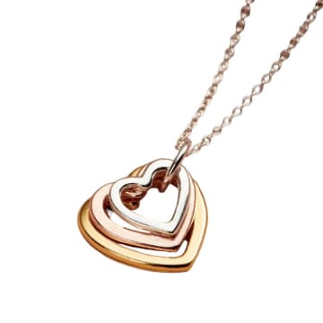 Posh Totty Designs Mixed Gold Family Heart Necklace