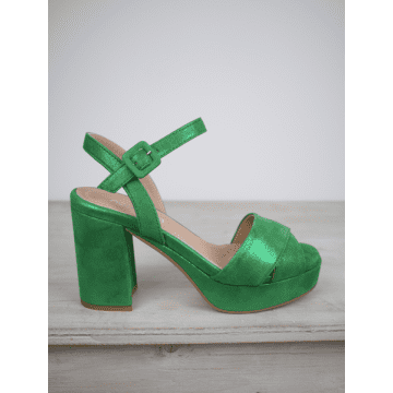 Donna Lei Dubai Sandal Green Sparkle