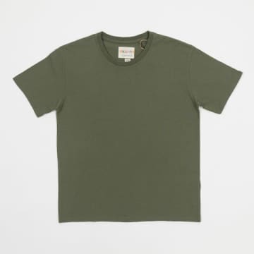 Uskees Loose-fit Short-sleeved T-shirt In Army Green