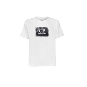 C.p. Company Gauze White 30 And 1 Jersey Label T Shirt
