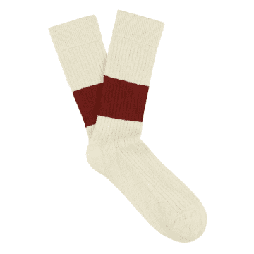 Escuyer Melange Band Socks In Neutrals