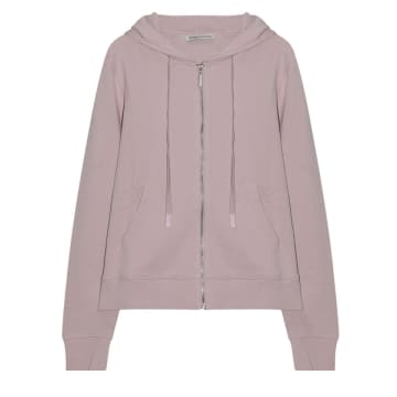 Cashmere-fashion-store Trusted Handwork Cotton Sweat Jacket With Hood In Pink