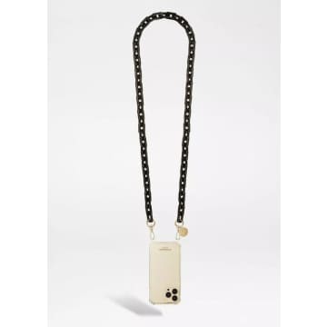 La Coque Francaise Emmy Phone Chain In Black
