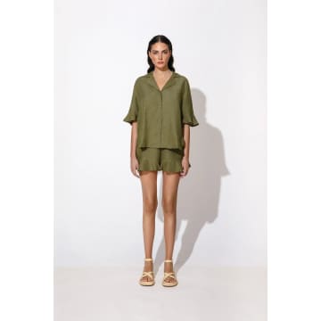 By Malina Elie Shirt In Olive In Green