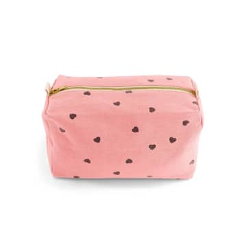 Rose In April Vic Pouch Heart Print Strawberry