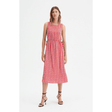 Compañía Fantástica Printed Sleeveless Midi Dress