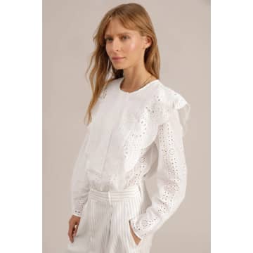 Munthe Jippo Detailed Blouse In White