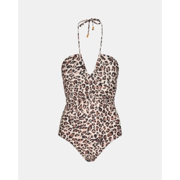 Sofie Schnoor Leopard Print Swimsuit In Animal Print