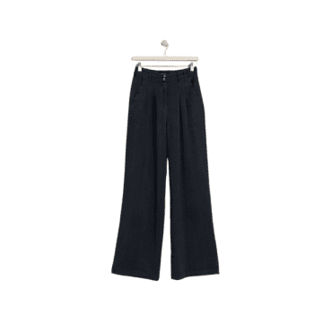 Indi And Cold Pique Lyocell Trousers In Carbon