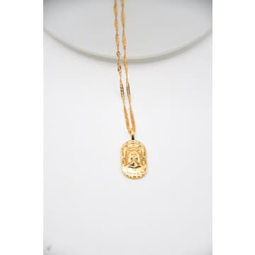 Bon Bon Fistral Virgo 18k Gold Zodiac Pendent Necklace