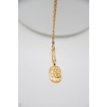 Bon Bon Fistral Scorpio 18k Gold Zodiac Pendent Necklace