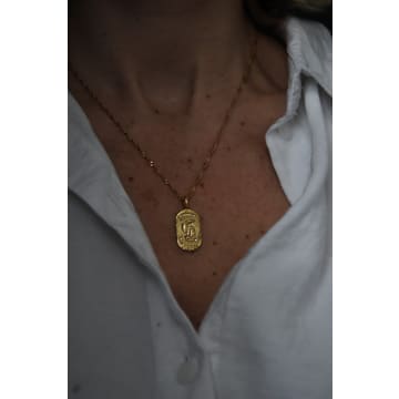 Bon Bon Fistral Pisces 18k Gold Zodiac Pendent Necklace