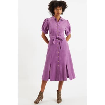 Louche | Baby Cord Mollie Dress | Lilac