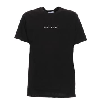 Family First T-shirt For Man Box Logo Black