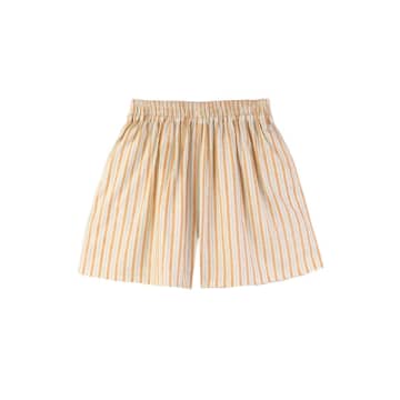 Lf Markey Citrus Stripe Basic Linen Shorts