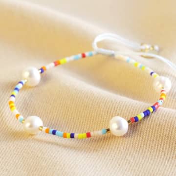 Karabo Miyuki Seed Bead & Pearl Bracelet