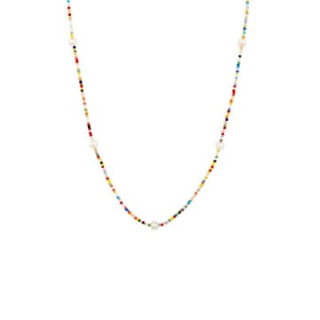 Ashiana Sprinkles Bead & Freshwater Pearl Necklace
