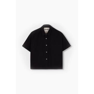 Shop Cordera Cropped Shirt Black