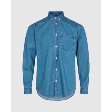 Minimum Eric 9575 Short Sleeve Shirt In Blue