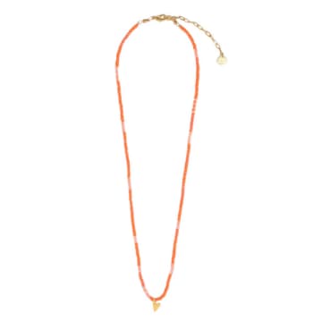 Mishky Summer Love Necklace In Orange