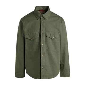 Shop Manifattura Ceccarelli Olive Men's Country Jacket In Green