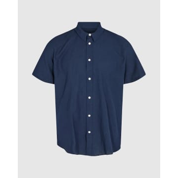 Minimum Eric 9802 Short Sleeve Shirt In Blue