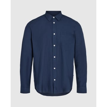 Minimum Jack 9802 Long Sleeve Shirt In Blue