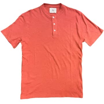 La Paz Ribas Henley Spiced Coral T-shirt In Pink