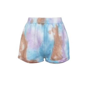 Ragdoll La Lilac Multi Tie Dye Sweat Shorts